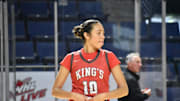 Kaleo Andereson and King's girls play Class 2A champion Lynden in King Showcase in Kent.