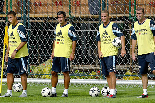 โรนัลโด้ ฟีโก้ เบ็คแฮม ซีดาน - การฝึกซ้อมเรอัล มาดริด