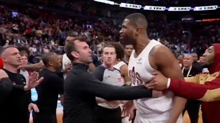 Tempers flared in Toronto after Tristan Thompson's dunk at the buzzer. Tempers flared in Toronto after Tristan Thompson's dunk at the buzzer.