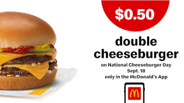 McDonald's National Cheeseburger Day deal