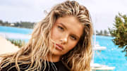 Ellie Thumann was photographed by Ben Watts in Bermuda. 