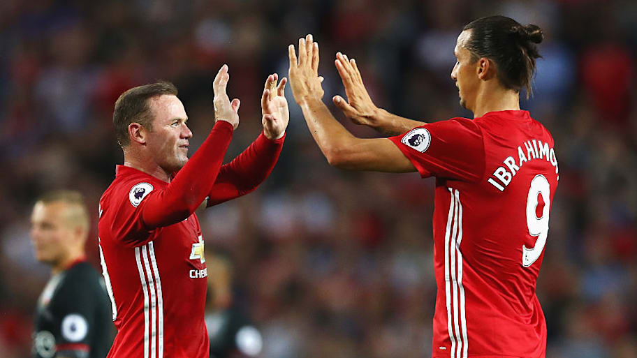 Wayne Rooney, Zlatan Ibrahimovic, August 2016.