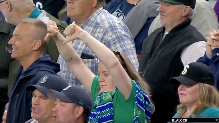 Mariners fans booed the Rockies after the team intentionally walked Cal Raleigh in the fourth inning. Mariners fans booed the Rockies after the team intentionally walked Cal Raleigh in the fourth inning.