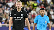 Erling Haaland has now scored three of Man City's four Champions League goals this season.