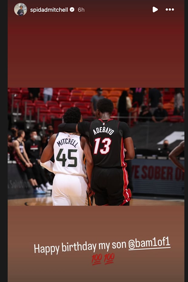 Donovan Mitchell IG Story 