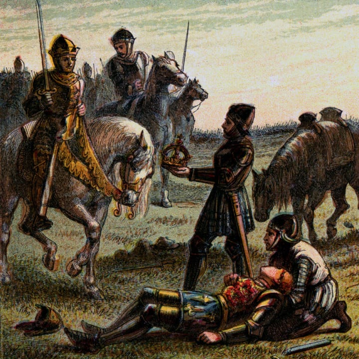 A 19th-century illustration of the death of Richard III