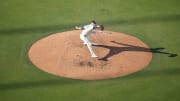 Jul 6, 2024; Los Angeles, California, USA; Los Angeles Dodgers starting pitcher James Paxton (65) throws against the Milwaukee Brewers at Dodger Stadium. Mandatory Credit: Kirby Lee-USA TODAY Sports