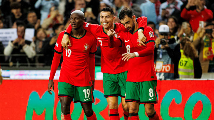 Nuno Mendes, Cristiano Ronaldo, Bruno Fernandes