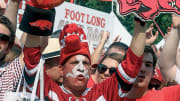 Arkansas fans come out to support the Razorbacks before the game. The Razorbacks regularly rank Top 3 in ticket revenue in the SEC as a result.