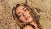 Brianna LaPaglia was photographed by Katherine Goguen at The Austin Estate. Swimsuit by Tropic of C. Top by Andres Otalora.