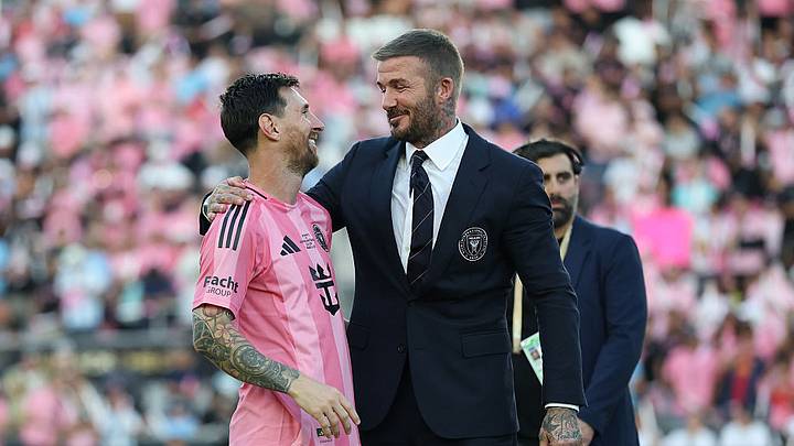 Lionel Messi (left) and David Beckham have grown close at Inter Miami.
