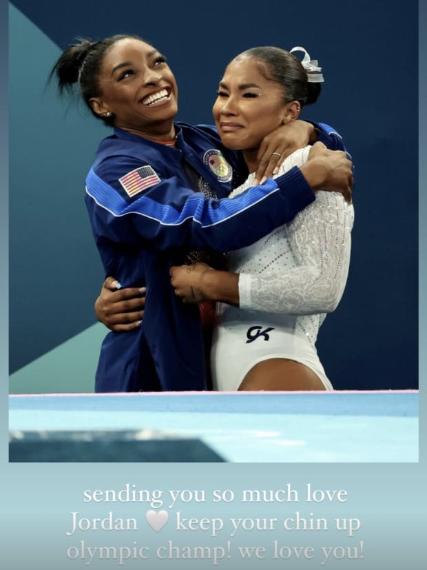 Simone Biles's IG story