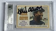 Hank Aaron on Card Autograph