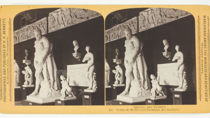 Venus De Medici And Herkales; Art Institute