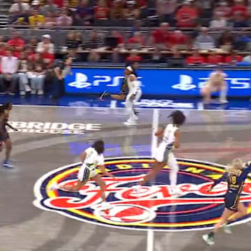 Caitlin Clark did it all on this sequence against the Wings. 
