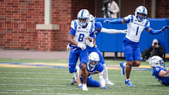 Indiana State wide receiver Rashad Rochelle (8)