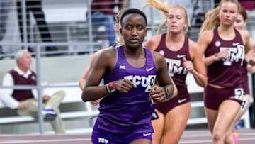 Tabitha Ngao sets another indoor record at Texas A&M facility. 
