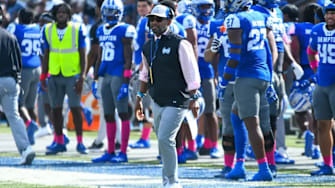 Hampton head coach Trenton Boykin