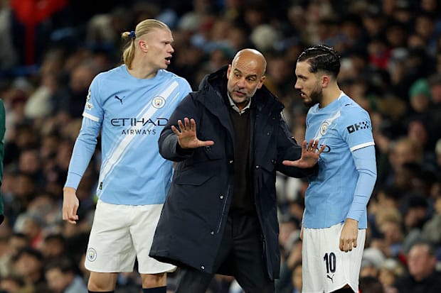 เออร์ลิง ฮาลันด์, เป๊ป กวาร์ดิโอลา, ราย่าน เชอร์กี