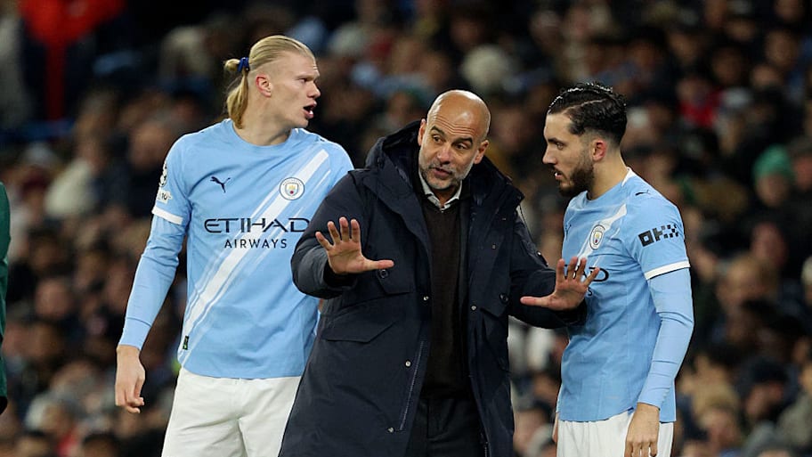 Erling Haaland, Pep Guardiola, Rayan Cherki