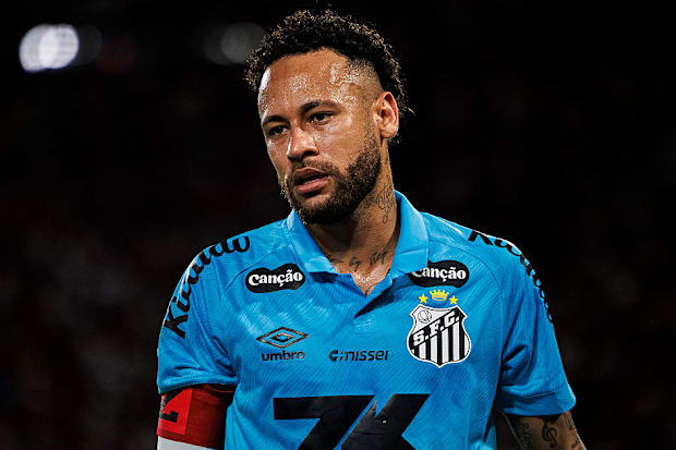 เนย์มาร์ในระหว่างการแข่งขันของซานโตส