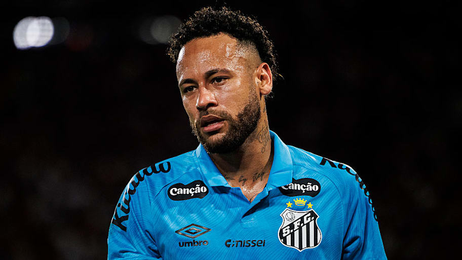 Neymar during a santos match