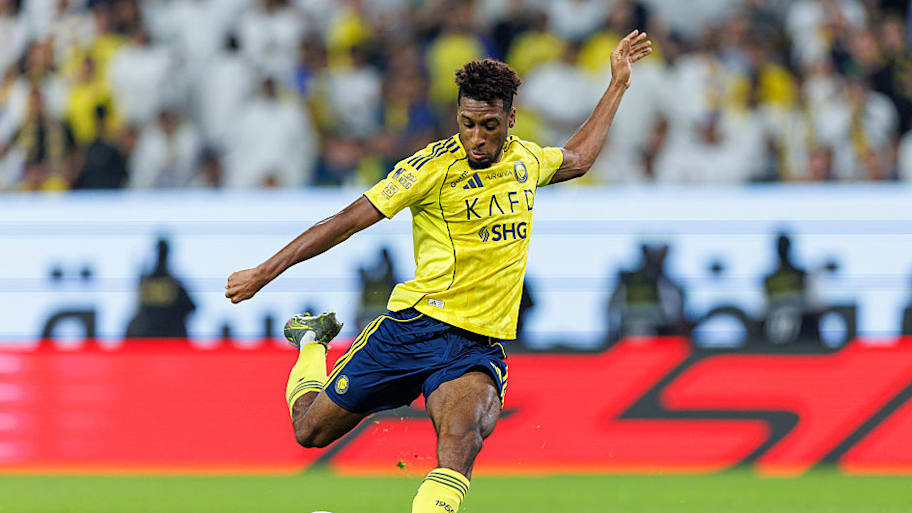 Kingsley Coman in action for Al Nassr.