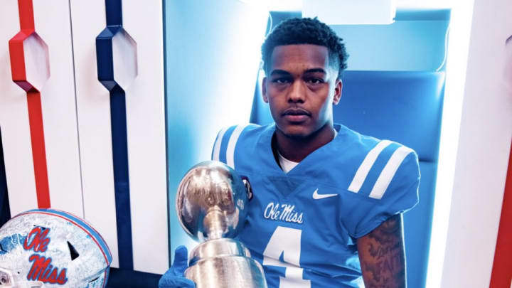 Corey Amos on a visit to Ole Miss