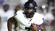 North Forney's Legend Bey threw for 1,608 yards and 16 touchdowns while adding 30 TDs on the ground his senior season.