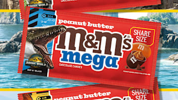 M&M'S and Jurassic World Rebirth join forces to offer deliciously thrilling packs for fans — because it's more fun together!