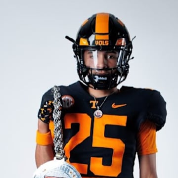 Jackson cornerback Javonte Smith on his official visit to the University of Tennessee on Sunday, June 22. 