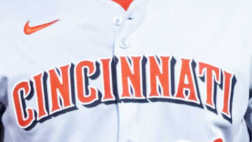 Nov 9, 2025; Mesa, AZ, USA; Cincinnati Reds catcher Alfredo Duno during the Arizona Fall League Fall Stars Game at Sloan Park. Mandatory Credit: Mark J. Rebilas-Imagn Images