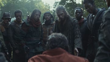 Star Wars: Andor Season 2 Maya Pei's brigade with Gerdis and Bardi. Image Credit: StarWars.com