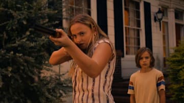 Madison Wolfe as Annie and Gavin Warren as Daniel in The Man in the White Van