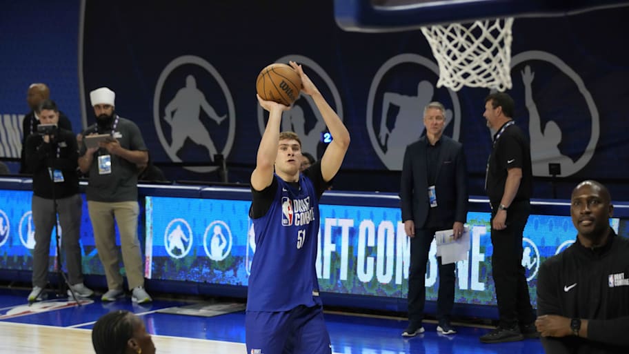 Former Duke Blue Devils star Cooper Flagg will meet with the Dallas Mavericks on June 17. | David Banks-Imagn Images