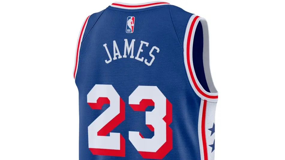 jersey number james 23 shirt
