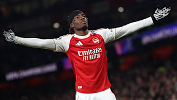 Noni Madueke is off the mark for Arsenal.