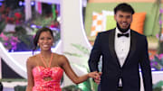 Amaya Espinal, Bryan Arenales on ‘Love Island USA’ Season 7.