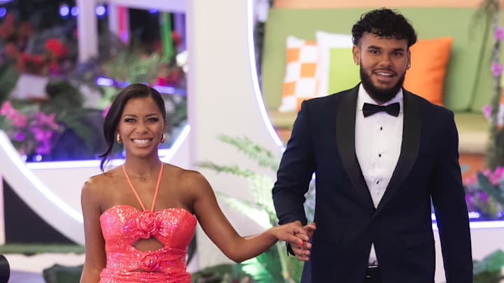 Amaya Espinal, Bryan Arenales on ‘Love Island USA’ Season 7. Amaya Espinal, Bryan Arenales on ‘Love Island USA’ Season 7.