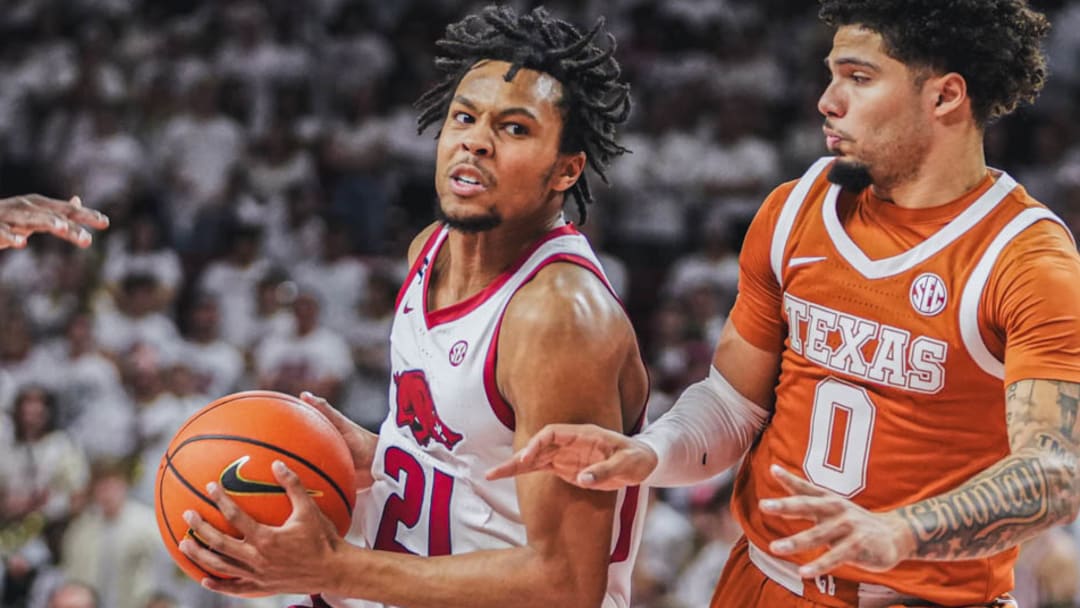 Arkansas Razorbacks guard DJ Wagner against the Texas Longhorns at Bud Walton Arena in Fayetteville, Ark. | Nilsen Roman-HitThatLine.com Arkansas Razorbacks guard DJ Wagner against the Texas Longhorns at Bud Walton Arena in Fayetteville, Ark. | Nilsen Roman-HitThatLine.com