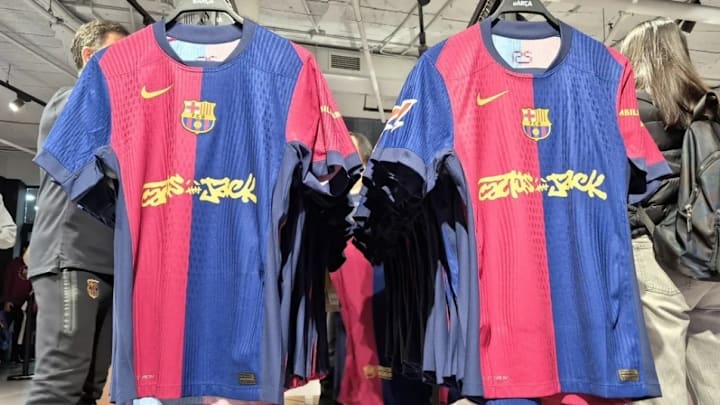 Barcelona unveiled a special El Clasico kit for the final Clasico of the season against Real Madrid. Barcelona unveiled a special El Clasico kit for the final Clasico of the season against Real Madrid.