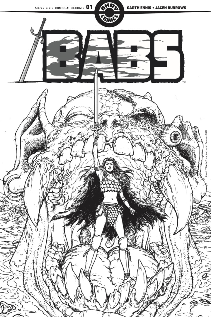 BABS_01_cover-D_bw BABS by Garth Ennis