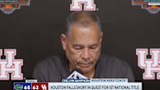 Houston's Kelvin Sampson spoke about the failed final play after the game. 