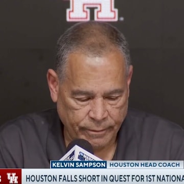 Houston's Kelvin Sampson spoke about the failed final play after the game. 