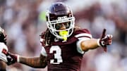 Mississippi State Wide Receiver Anthony Evans III (#3) during the game between the Northern Illinois Huskies and the Mississippi State Bulldogs at Davis Wade Stadium at Scott Field in Starkville, MS.