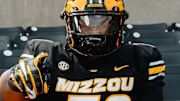 Venice, Florida offensive tackle Johnnie Jones on his official visit to the University of Missouri. 