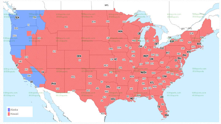 NFL Week 9 coverage maps FOX Late