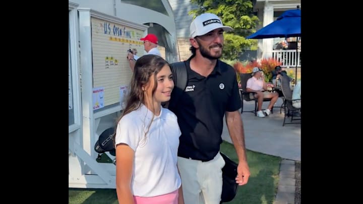Max Homa takes photos with fans at U.S. Open qualifiers. Max Homa takes photos with fans at U.S. Open qualifiers.