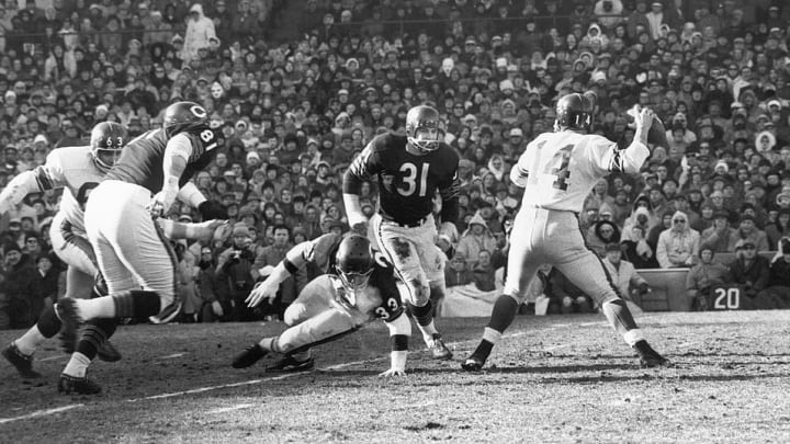 Y.A. Tittle, Doug Atkins, Larry Morris, Joe Fortunato