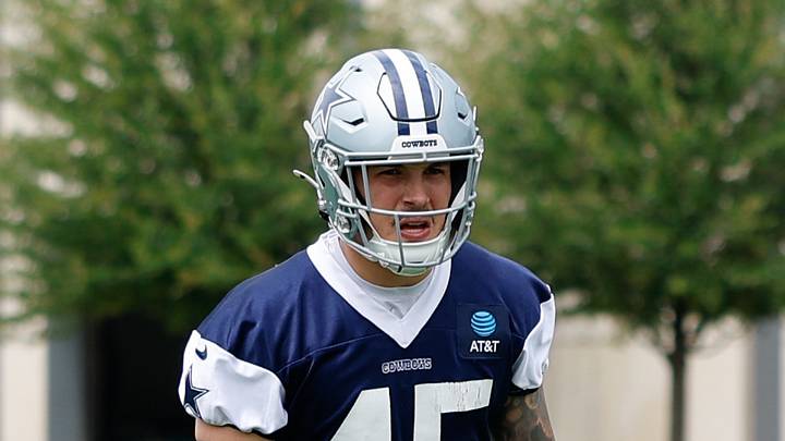 Dallas Cowboys linebacker Justin Barron (45) 
